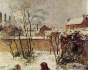 保罗 高更 : The Garden in Winter, rue Carcel